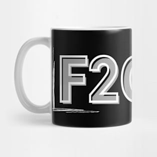 F2020 - White Text Mug